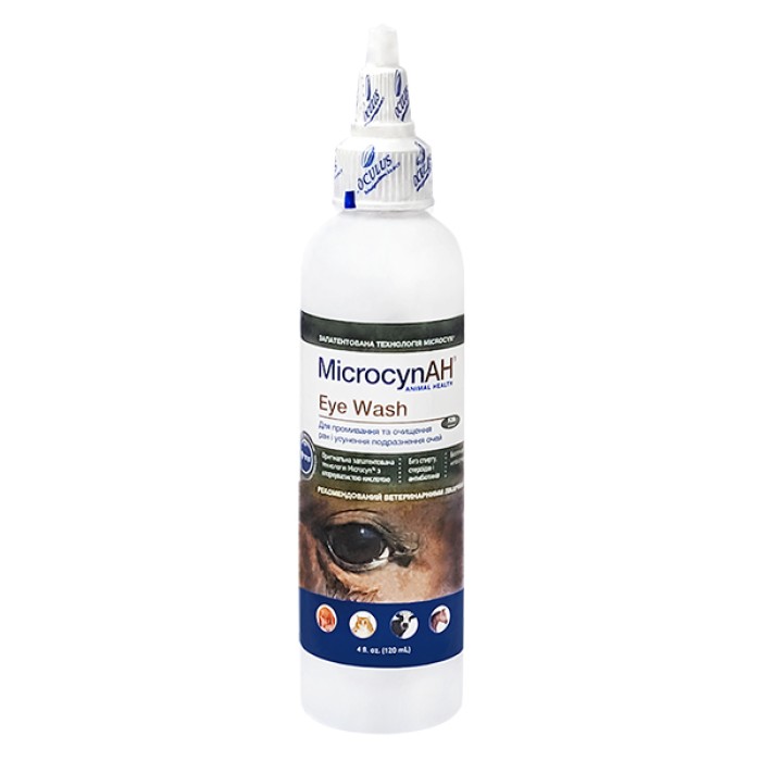 Капли для глаз Microcyn Eye Wash МИКРОЦИН всех видов животных, 0,12 л