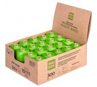 Біорозкладні пакети WAUDOG для прибирання за тваринами, МАКСІ, 22х33 с..