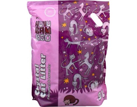 Силікагелевий наповнювач Agros Trading Silica Gel Crystal Cat для котячого туалету, з ароматом лаванди, 9 л