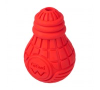 Іграшка для собак Лампочка резинова GiGwi Bulb Rubber, гума, M, червон..
