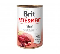 Brit Pate & Meat Dog k 400 g для дорослих собак з яловичиною..