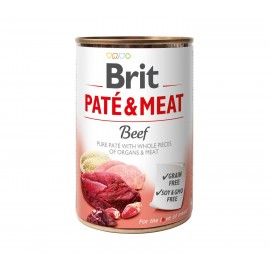 Brit Pate & Meat Dog k 400 g для взрослых собак с говядиной..