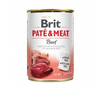 Корм влажный Brit Care Pate and Meat для взрослых собак с говядиной. 4..