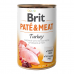 Brit Pate & Meat Dog k 400 g для взрослых собак с индейкой