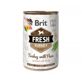 Brit Fresh Turkey with Peas Консервированный корм с  индейкой и горошк..
