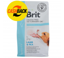 Brit GF Veterinary Diet Dog Obesity при избыточном весе с ягнятиной, и..
