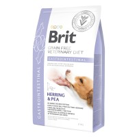  Brit GF VetDiets Dog Gastrointestinal. Беззерновая диета при острых и хронических гастроэнтеритах. Сельдь, лосось, горох и гречиха,  2 кг