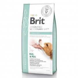 Brit GF  Veterinary Diet Dog Struvite  при мочекаменной болезни с яйцом, индейкой, горохом и гречкой  12 кг	