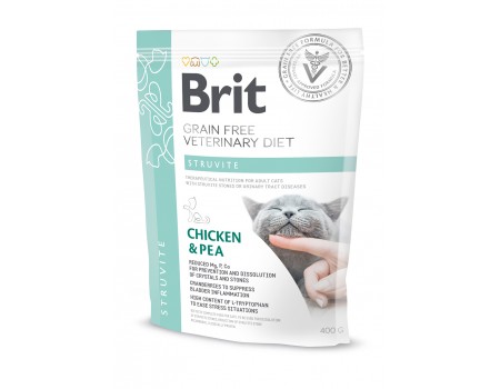 Сухой корм Brit GF Veterinary Diets Cat Struvite, для взрослых кошек, 400 г