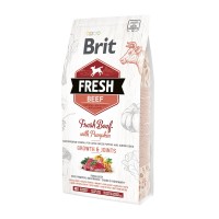 Brit Fresh Beef/Pumpkin Puppy Large полнорационный сухой корм со свежей говядиной и тыквой для щенков крупных пород- мышцы и суставы,  2,5 кг