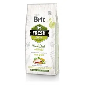 Brit Fresh Duck/Millet Active Run & Work качка, пшоно для дорослих соб..