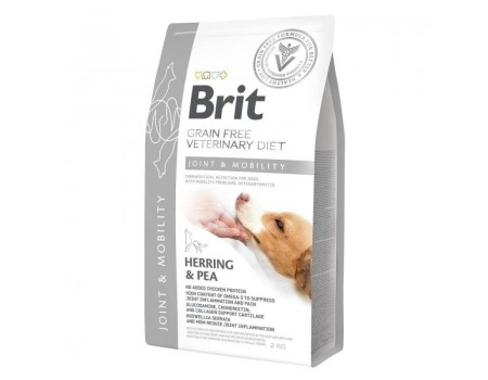 Brit GF Veterinary Diet Dog Grain Free Mobility  для суставов с селедкой, лососем, горохом и гречкой 2 кг
