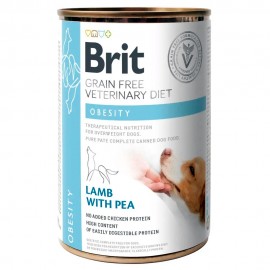 Консерва Brit GF Veterinary Diet Dog Obesity при избыточном весе с ягн..