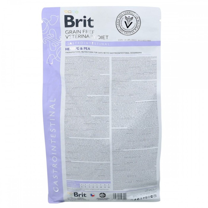 Brit GF Veterinary Diet Cat Gastrointestinal Лікувальний корм для кішок при порушеннях травлення, 2 кг