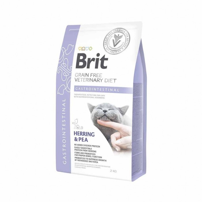 Brit GF Veterinary Diet Cat Gastrointestinal Лікувальний корм для кішок при порушеннях травлення, 2 кг