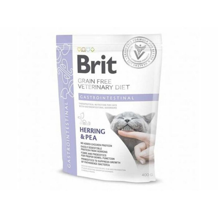 Brit GF Veterinary Diet Cat Gastrointestinal для кішок зі шлунково-кишковими розладами 400 г