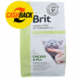 Brit GF Veterinary Diets Cat Diabets. Беззерновая диета при диабете. К..