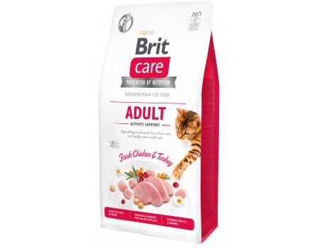 Brit Care Cat GF Adult Activity Support, (поддержка активности для взрослых котов) 7 кг
