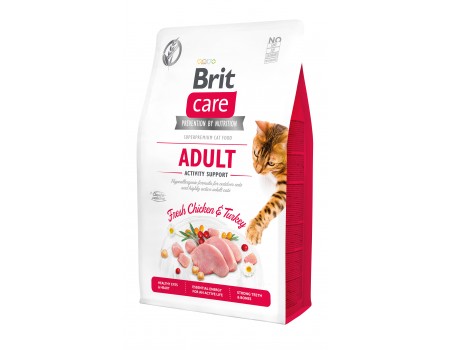 Brit Care Cat GF Adult Activity Support, (поддержка активности для взрослых котов) 2 кг