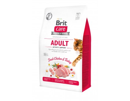 Brit Care Cat GF Adult Activity Support, (поддержка активности для взрослых котов) 0.4 кг