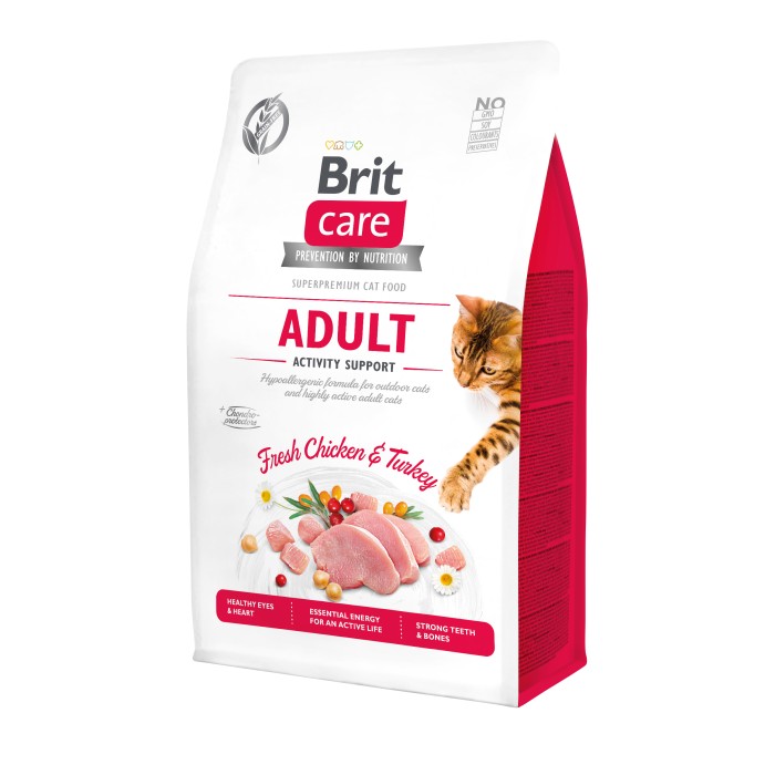 Brit Care Cat GF Adult Activity Support, (поддержка активности для взрослых котов) 0.4 кг