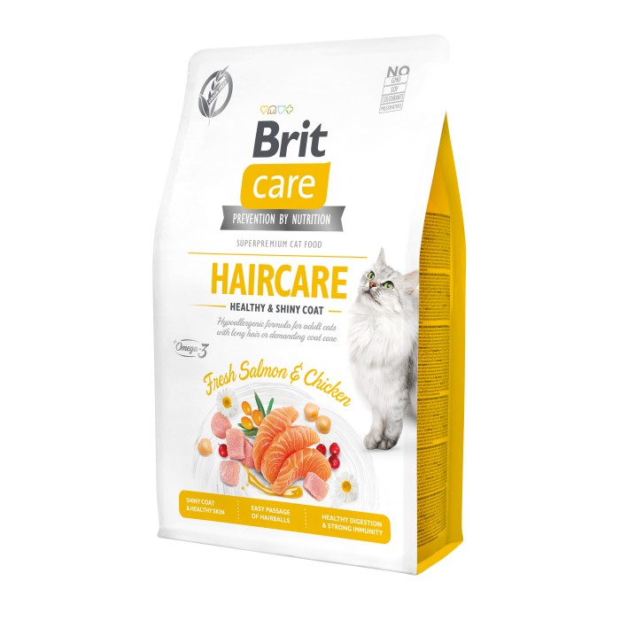 Brit Care Cat GF Haircare Healthy & Shiny Coat (здоровья кожи и шерсти) 2 кг