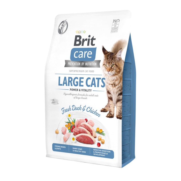 Brit Care Cat GF Large cats Power & Vitality, 0,4кг (д/кошек крупных пород)