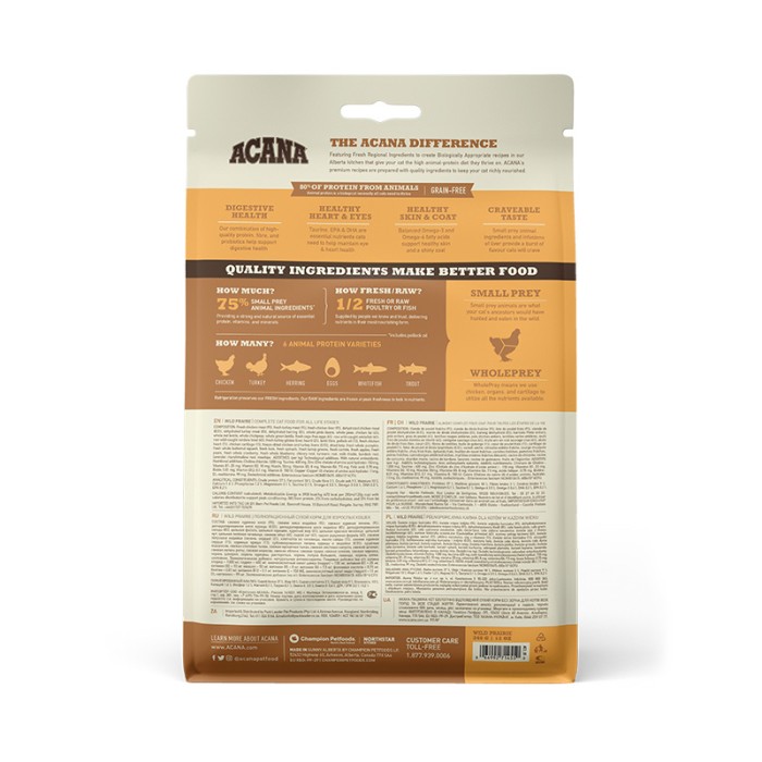 Acana Wild Prairie Cat — сухий корм для кішок та кошенят (птиця) 340 г