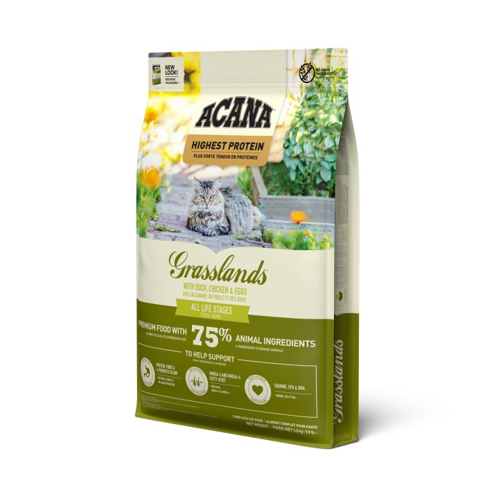 Acana Grasslands Cat — сухий корм для кішок (птиця) 4.5 кг