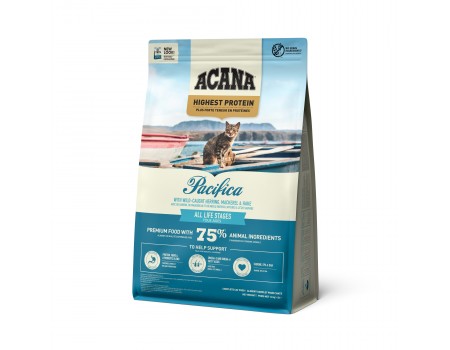 Cухой корм Acana Pacifica Cat для кошек всех пород и возрастов, на основе рыбы (сельдь, камбала, хек) 1,8 кг