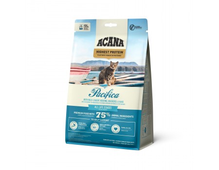 Cухой корм Acana Pacifica Cat для кошек всех пород и возрастов, на основе рыбы (сельдь, камбала, хек) 0,340 кг
