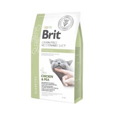 Brit GF Veterinary Diets Cat Diabets. Беззерновая диета при диабете. Курица и горох,  2 кг*