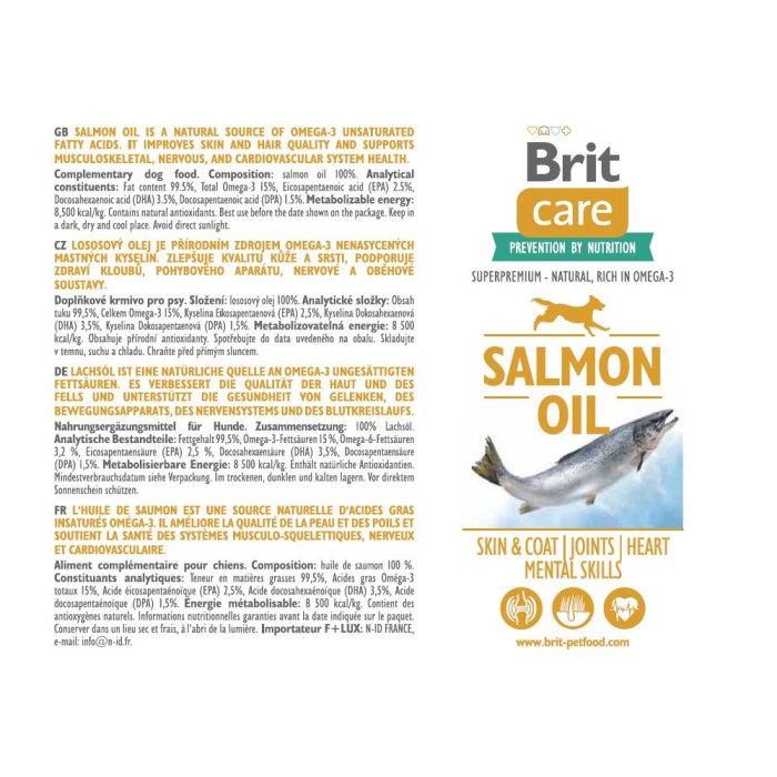 Brit Care масло лосося 1 л