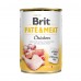 Brit Pate & Meat Dog k 400 g для дорослих собак з куркою