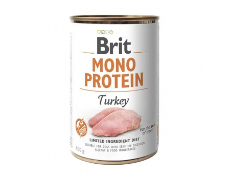 Brit Mono Protein Dog k 400 g для дорослих собак з індичкою