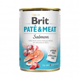 Корм вологий Brit Care Pate and Meat для дорослих собак з лососем, 400..
