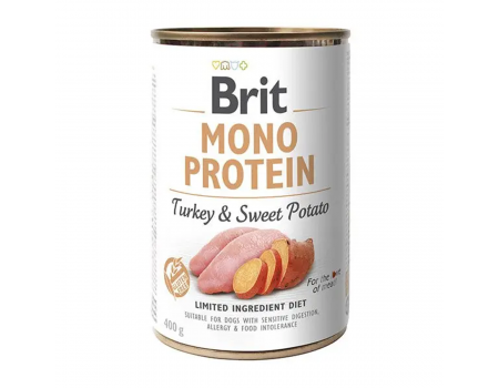 Brit Mono Protein Dog k 400 g для дорослих собак з індичкою та бататом