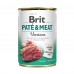 Корм влажный Brit Care Pate and Meat для взрослых собак с олениной. 400 г