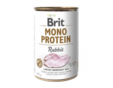 Brit Mono Protein Dog k 400 g для взрослых собак с кроликом