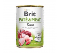 Корм влажный Brit Care Pate and Meat для взрослых собак с уткой, 400 г..