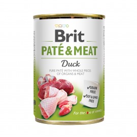 Корм вологий Brit Care Pate and Meat для дорослих собак з качкою, 400 ..