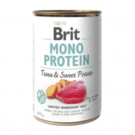 Brit Mono Protein Dog k 400 g для взрослых собак с тунцом и бататом..