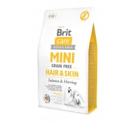 Brit  Care GF Mini Hair&Skin с лососем для собак миниатюрных пород с д..