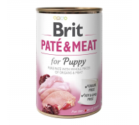 Brit Pate & Meat Puppy 400 g для щенков с курицей..