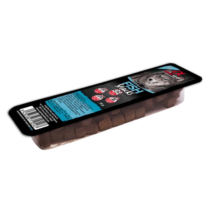 Напіввологі ласощі Alpha Spirit Snacks Fish для собак всіх порід зі смаком риби, 35 г