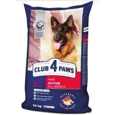 Club 4 Paws (Клуб 4 лапы) ПРЕМИУМ АКТИВ для взрослых собак всех пород 14 кг