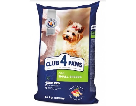 Club 4 Paws (Клуб 4 лапы) ПРЕМИУМ для взрослых  собак малых пород 14 кг
