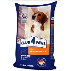 Club 4 Paws (Клуб 4 лапи) ПРЕМІУМ для дорослих собак середніх порід 14..