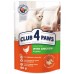 Club 4 Paws (Клуб 4 лапы) Премиум для котят "С курицей в соусе". Полнорационный консервированный корм, 0,08 кг