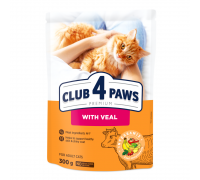 Сухий корм Club 4 Paws (Клуб 4 лапи) ПРЕМІУМ Veal , для дорослих котів..